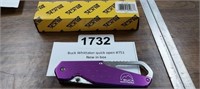 BUCK WHITAKER QUICK OPEN KNIFE NEW IN BOX