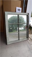 Old Window Frame w/Mirror on Back