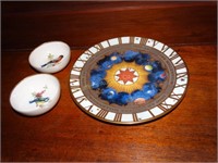 Royal Worcester plate & Kaiser sm. dish