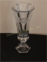 Canada glass coin vase 8"t