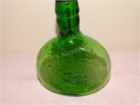 Hand blown glass bottle 7" C&O Canal