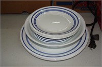 13 Pieces of Blue Corning ware