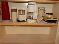 Content of 1 shelf only- Thermos, braun grinder,