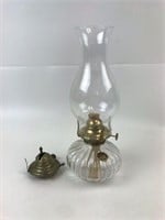 Vintage Lamplight Farms Glass Oil Lamp