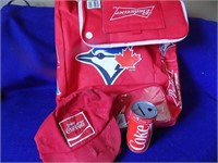 Budweiser Backpack Cooler & Coca-Cola Hat & Bank