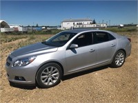 2013 CHEVROLET MALIBU 4 DOOR, GREY, 38,309KM