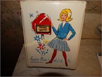 Vintage Junior Miss Wardrobe Case w/doll &