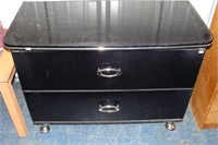 Black 2 drawer Dresser
