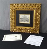 Vincent Van Gogh Copperplate Engraving Coa