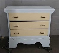 Painted Vintage 3 Drawer Chest