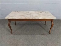 Mid Century Marble Top Coffee Table