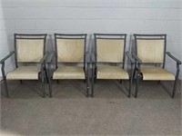 4x The Bid Aluminum Patio Chairs
