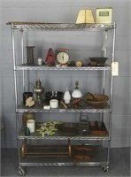 Rack Of Vintage Items- Rack Not Included