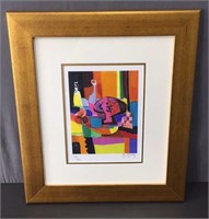 Framed Mouly Lithograph W/ Appraisal