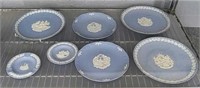 7x The Bid Wedgwood Jasperware Plates