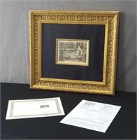 Pierre Renoir Copper Plate Engraving W Coa