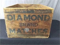 Antique Diamond Matches Crate