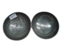 Pair of Metal Bowls - Approx. 5.5"