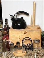 Counter Top Bread Box, Oil Jars & More