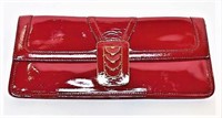 Red Patent Leather Cole Haan Clutch