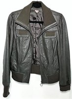 Halogen Brown Leather Jacket