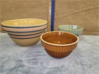 3 CROCKERY BOWLS