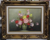 Floral Painting Signed By Peter