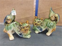 PAIR OF JAPANESE FOO DOGS