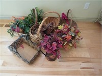 ASSORTMENT OF BASKETS WITH CONTENTS