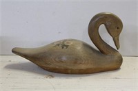 Wooden Folk Art Goose Carving