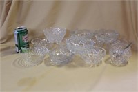 Cut Crystal And Pressed Glass Bowls