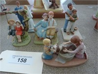 SET OF 5 NORMAN ROCKWELL FIGURINES