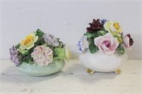 Vintage English Porcelain Floral Bouquets