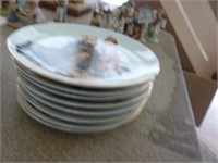 SET OF 8 NORMAN ROCKWELL PLATES