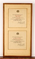 Certificates Notice Publication London Gazette