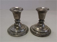 Sterling Silver Candle Holders By Frank Whiting