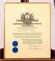 Certificate Recognition of Service World War I