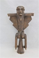 Tribal Asian Carved Wood Figurine