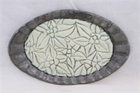 Signed Canadian Studio Art Pottery Dish /Tray