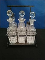 6 pc Cruet Set - Silver Plated