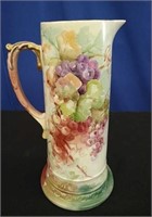 Hand Painted Grape Pitcher