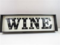 "Wine" Light Up Sign