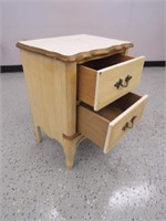 Small Wooden 2-Drawer Night Stand