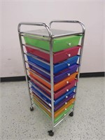 Rainbow Rolling Storage Drawer Cart