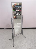 Standing Mirror in Metal Swivel Frame