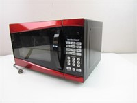 Hamilton Beach Black & Red Countertop Microwave