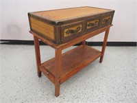 Wooden Hall / Entry Table w/ Storage
