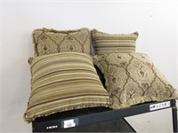 (4) Assorted, Decorative Throw Pillows