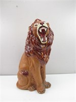 Plaster Lion Statuette Decor