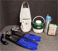 Scuba Gear, Coleman Beverage Cooler & More